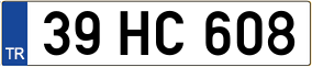 Trailer License Plate